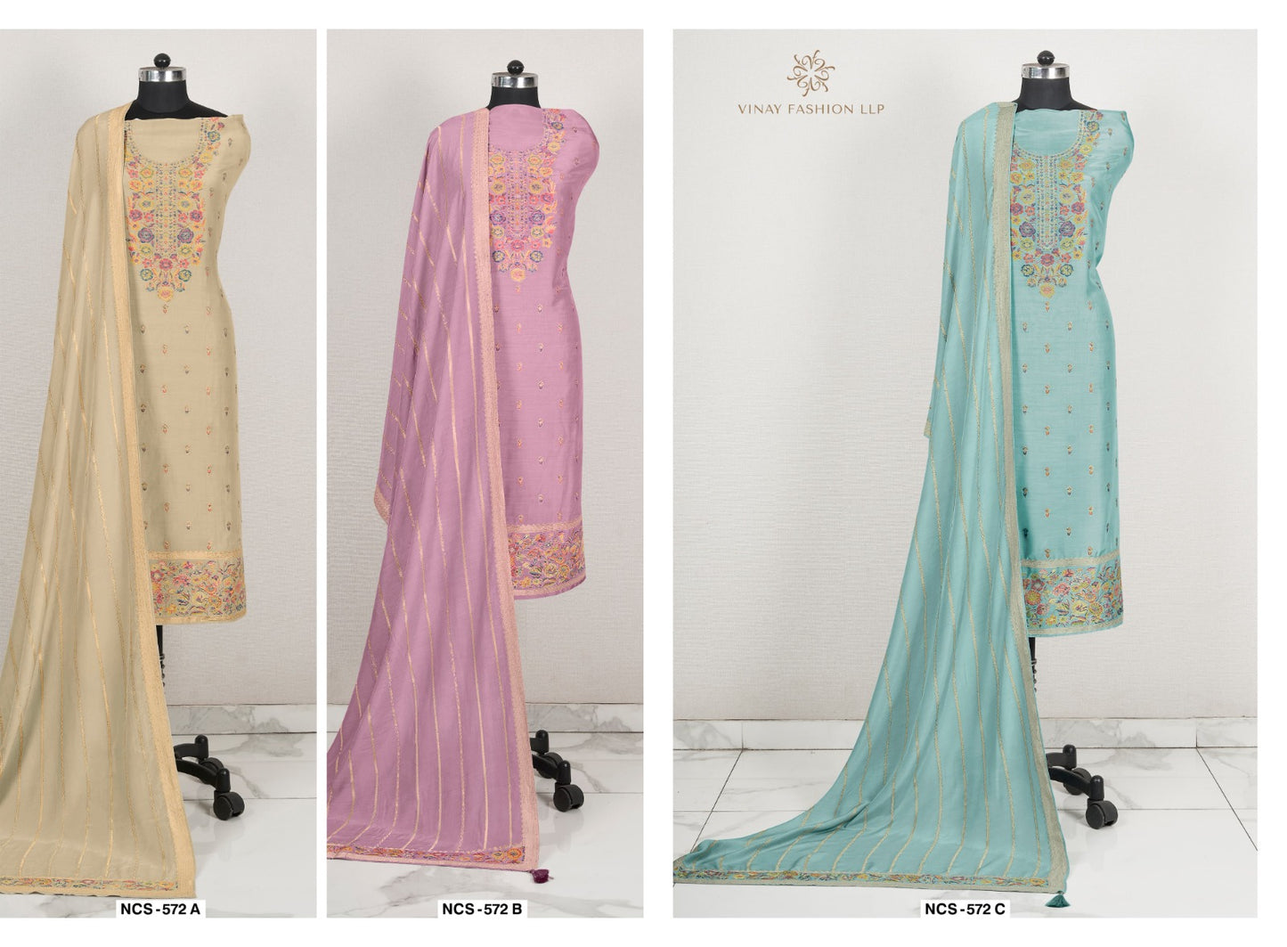 Ncs-572 Vinay Fashion Llp Muslin Pant Style Suits Wholesale