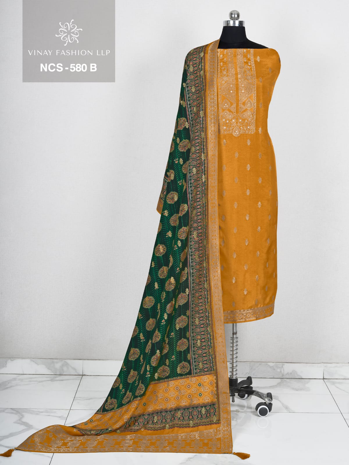 Ncs-580Abc Vinay Fashion Llp Moonga Silk Salwar Suits Exporter Ahmedabad