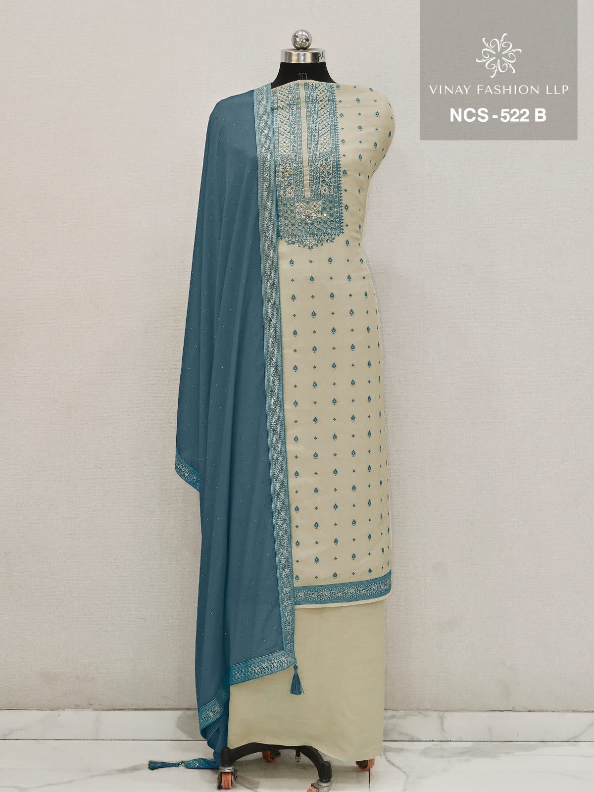 Ncs 522 Vinay Fashion Llp Kanjivaram Silk Salwar Suits Supplier
