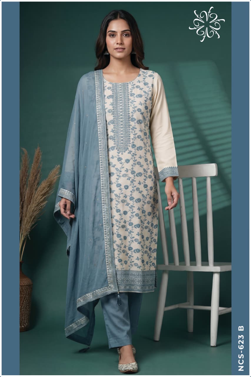 Ncs 623 Vinay Fashion Llp Viscose Muslin Pant Style Suits Supplier Ahmedabad