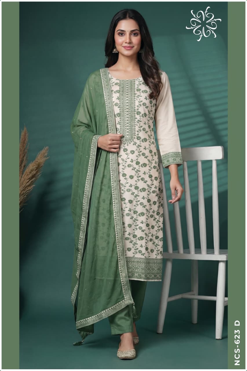 Ncs 623 Vinay Fashion Llp Viscose Muslin Pant Style Suits Supplier Ahmedabad
