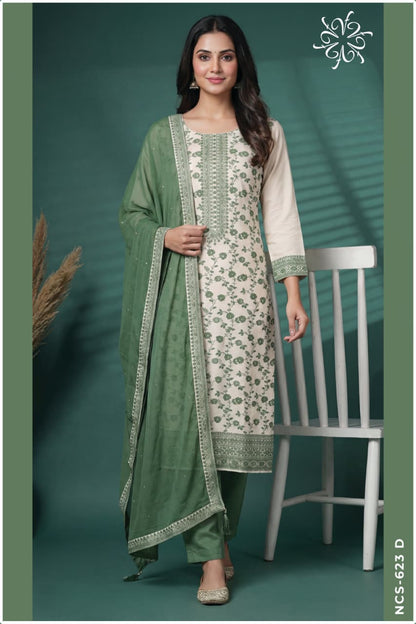 Ncs 623 Vinay Fashion Llp Viscose Muslin Pant Style Suits Supplier Ahmedabad