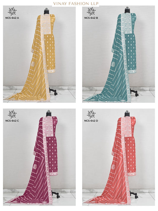Ncs 642 Vinay Fashion Llp Viscose Muslin Salwar Suits Manufacturer India
