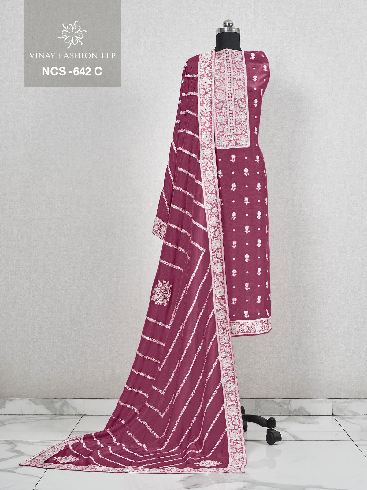 Ncs 642 Vinay Fashion Llp Viscose Muslin Salwar Suits Manufacturer India