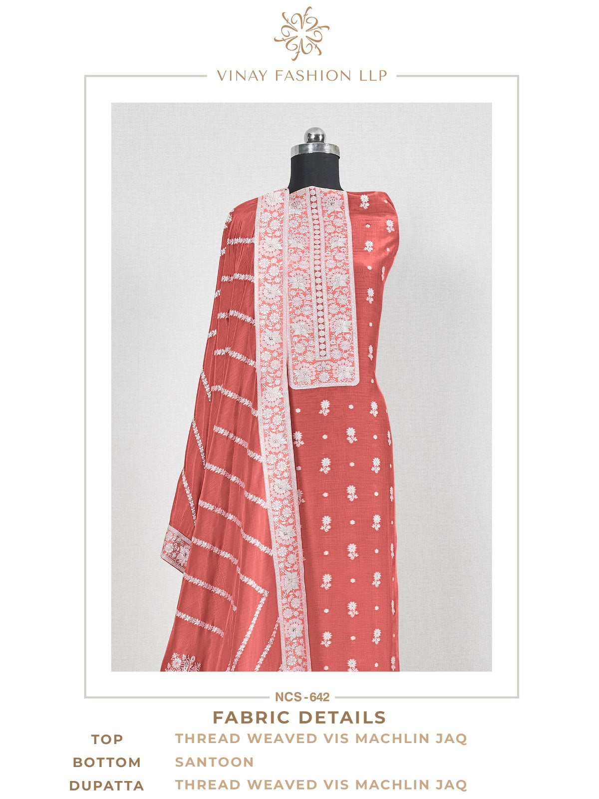 Ncs 642 Vinay Fashion Llp Viscose Muslin Salwar Suits Manufacturer India