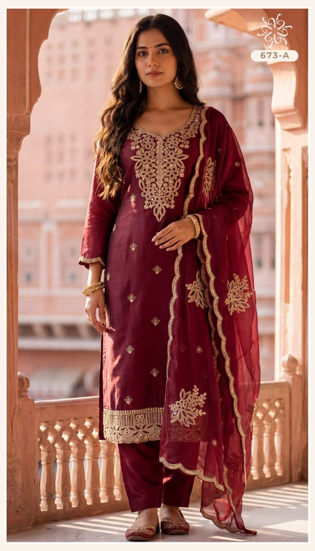 Ncs 673 Vinay Fashion Llp Silk Pant Style Suits Wholesale Price