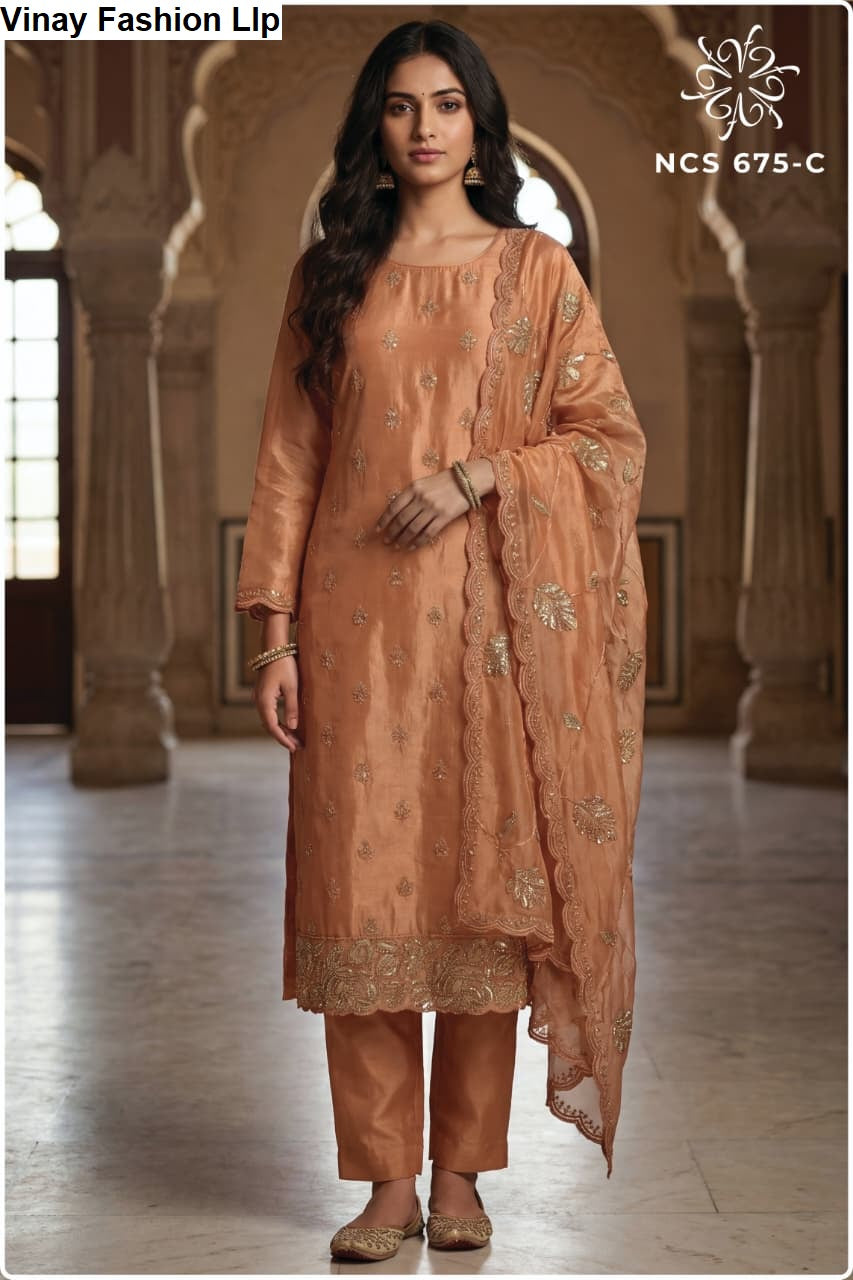 Ncs 675 Vinay Fashion Llp Soft Silk Pant Style Suits Exporter Ahmedabad