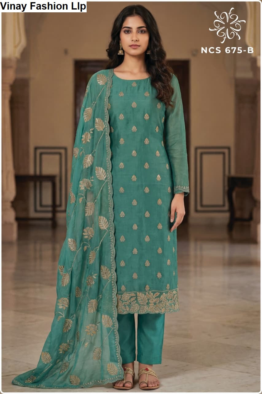 Ncs 675 Vinay Fashion Llp Soft Silk Pant Style Suits Exporter Ahmedabad