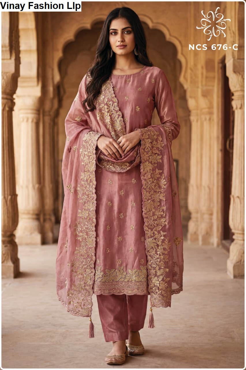 Ncs 676 Vinay Fashion Llp Soft Silk Pant Style Suits Supplier Gujarat