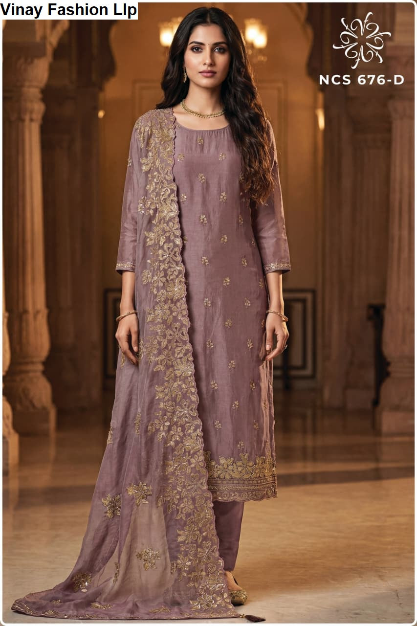 Ncs 676 Vinay Fashion Llp Soft Silk Pant Style Suits Supplier Gujarat