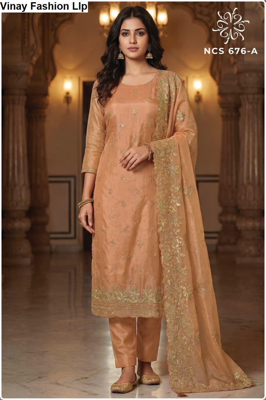 Ncs 676 Vinay Fashion Llp Soft Silk Pant Style Suits Supplier Gujarat