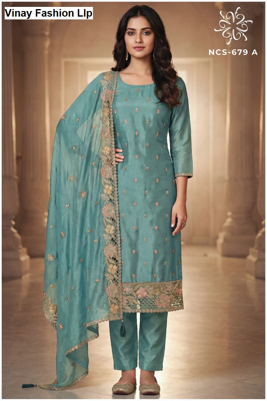 Ncs 679 Vinay Fashion Llp Soft Silk Pant Style Suits Manufacturer Gujarat