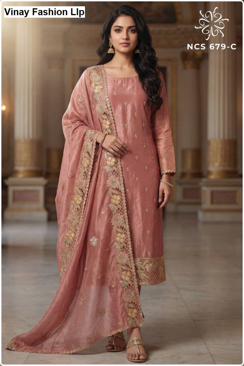 Ncs 679 Vinay Fashion Llp Soft Silk Pant Style Suits Manufacturer Gujarat