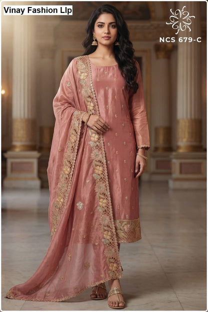 Ncs 679 Vinay Fashion Llp Soft Silk Pant Style Suits Manufacturer Gujarat