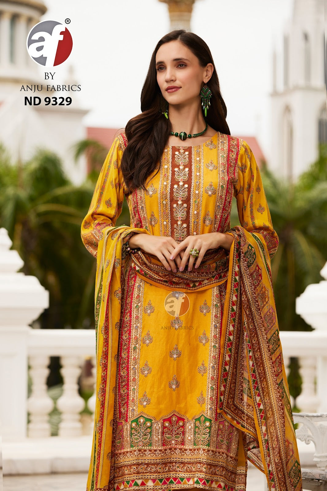 Nd 9329 Af Tissue Simmer Readymade Pant Style Suits Wholesale Rate