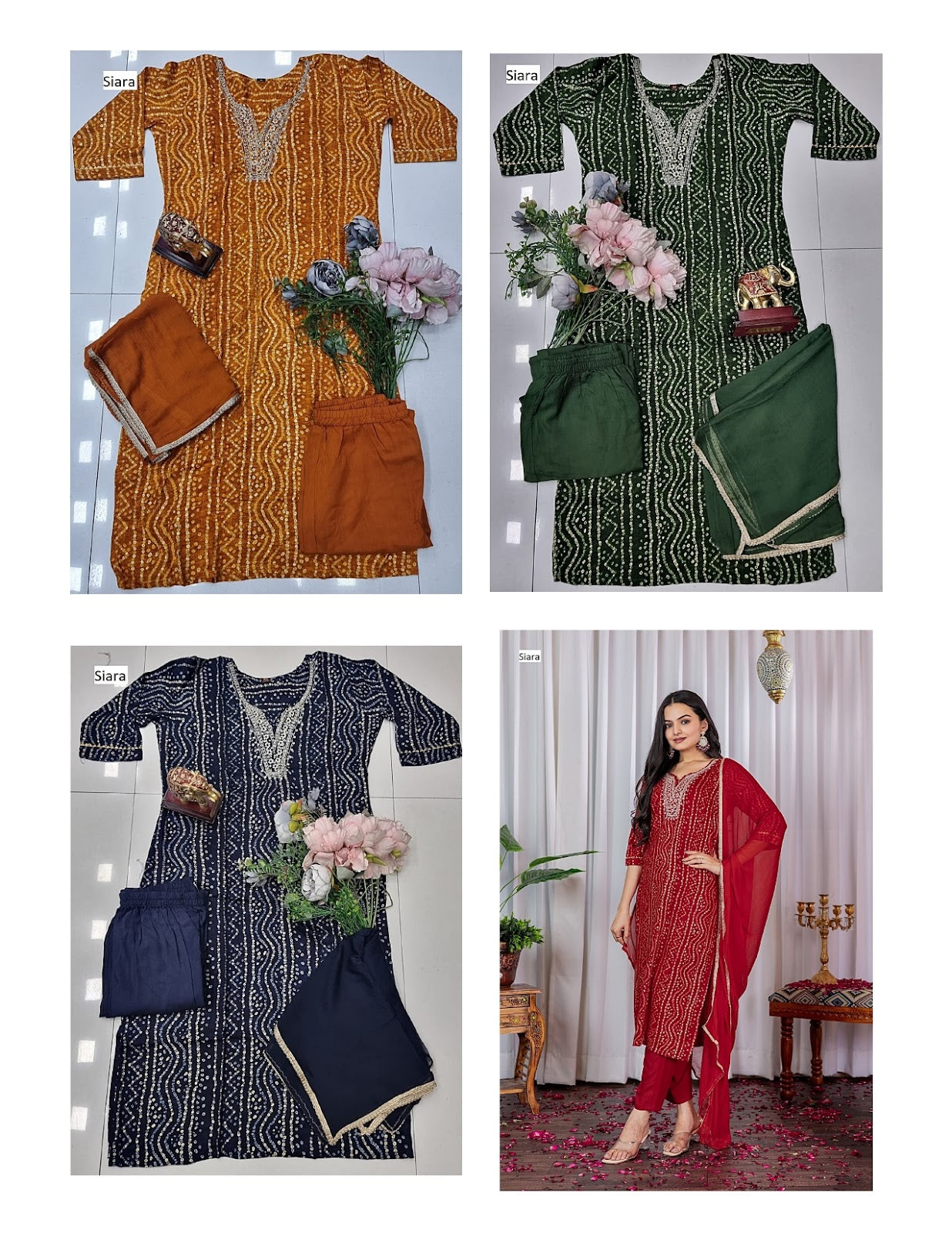 Neck Embroidery Siara Soft Cotton Readymade Pant Style Suits Exporter