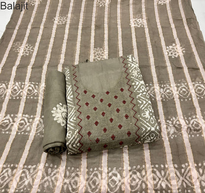 Neck Karizma Vol 3 Balajit Cotton Satin Salwar Suits Supplier Gujarat