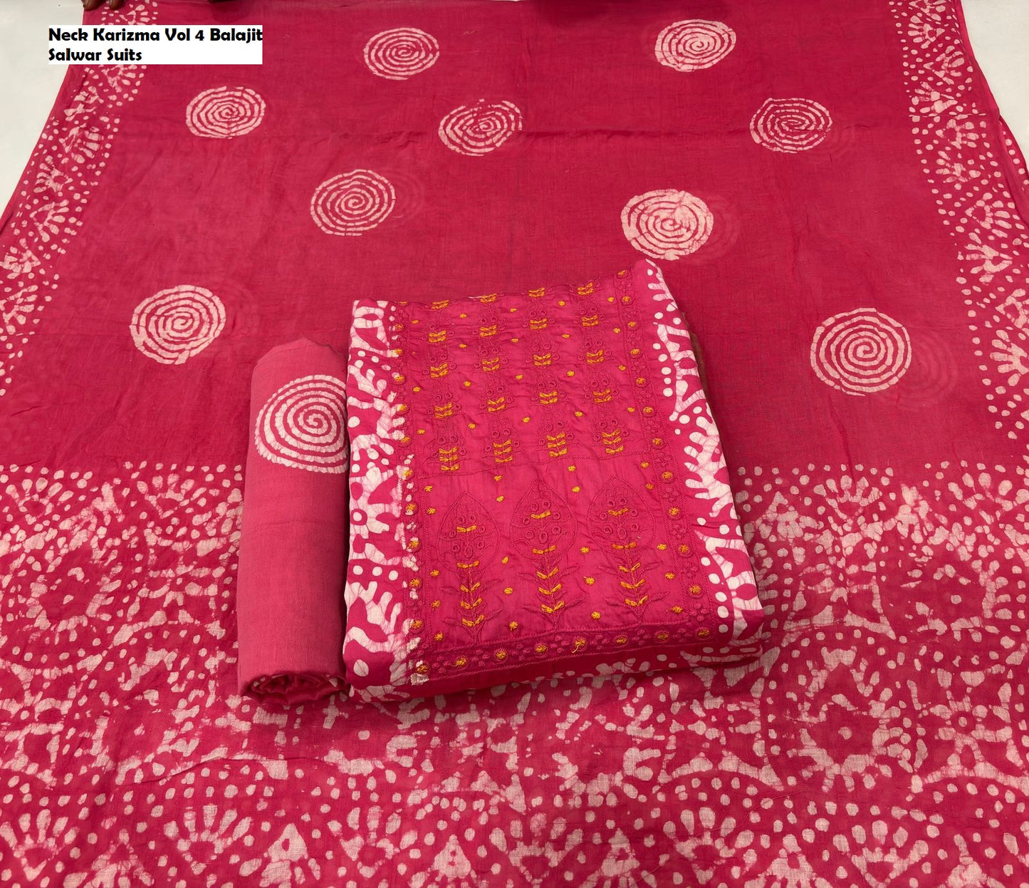 Neck Karizma Vol 4 Balajit Jam Satin Salwar Suits Manufacturer Ahmedabad