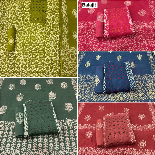 Neck Karizma Vol 5 Balajit Jam Satin Salwar Suits Supplier India