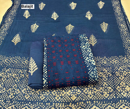 Neck Karizma Vol 5 Balajit Jam Satin Salwar Suits Supplier India