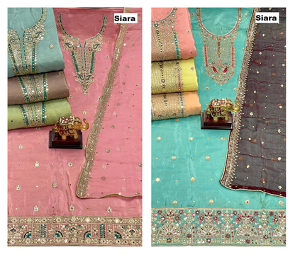 Neck Work 02 Siara Viscose Simmer Salwar Suits Manufacturer