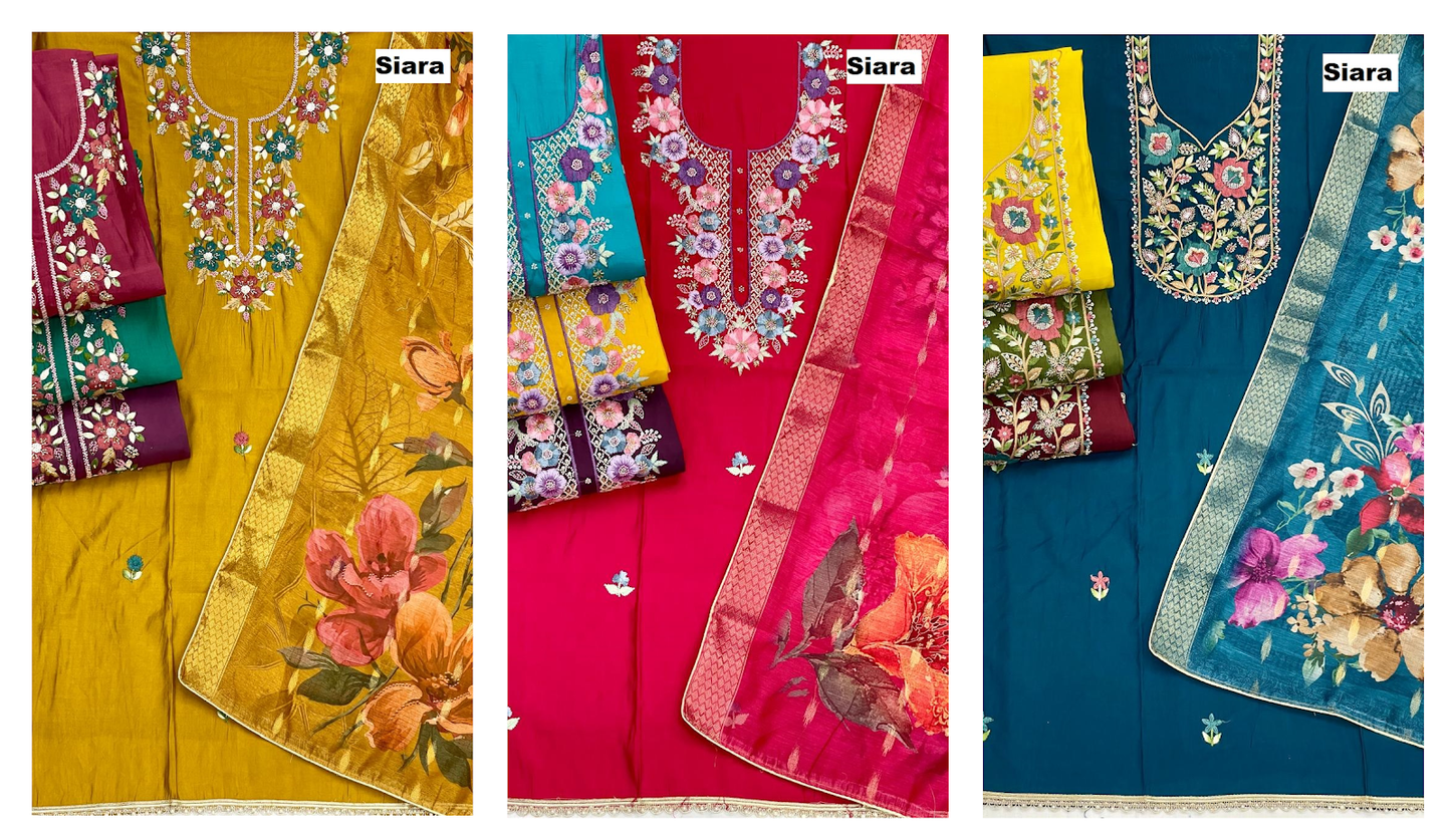 neck work 03 siara salwar suits wholesale rate