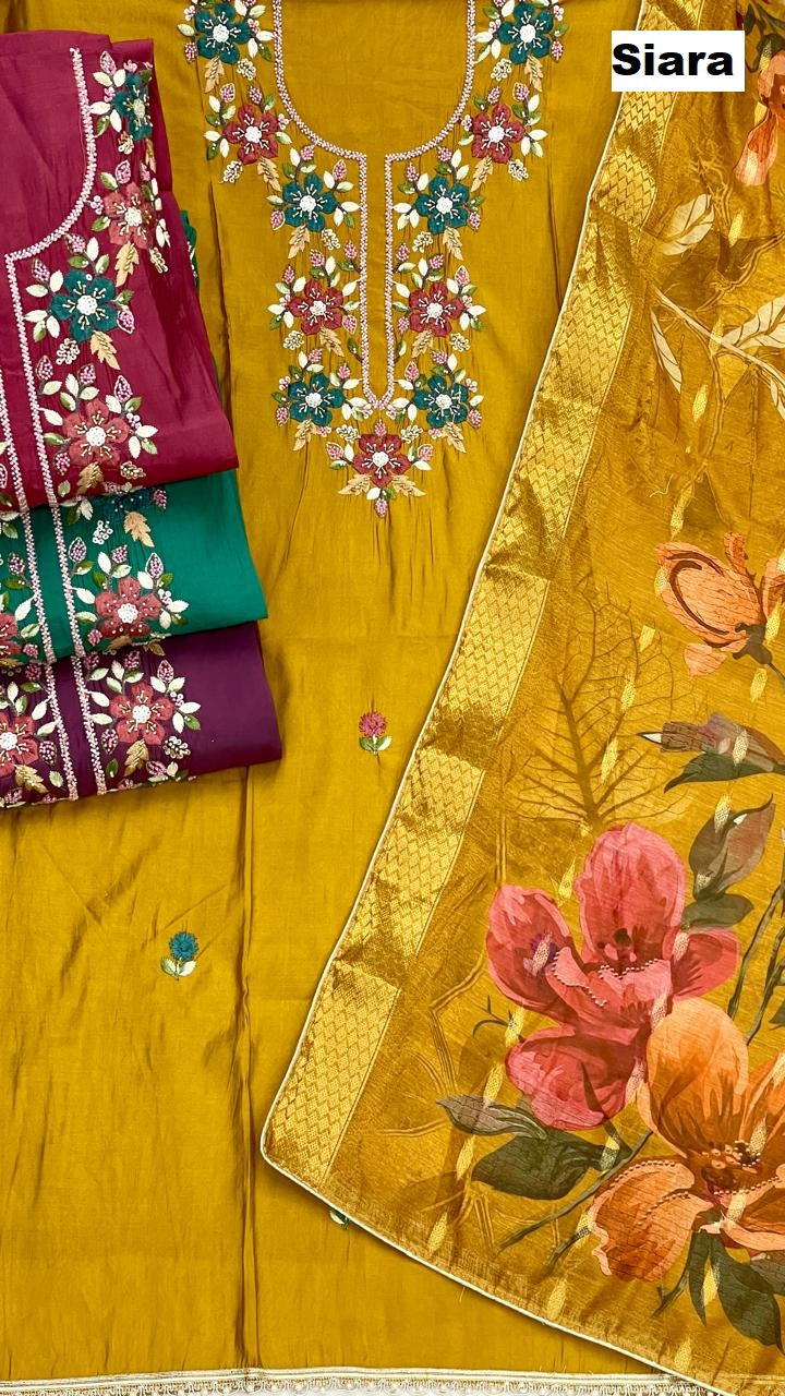 neck work 03 siara salwar suits wholesale rate