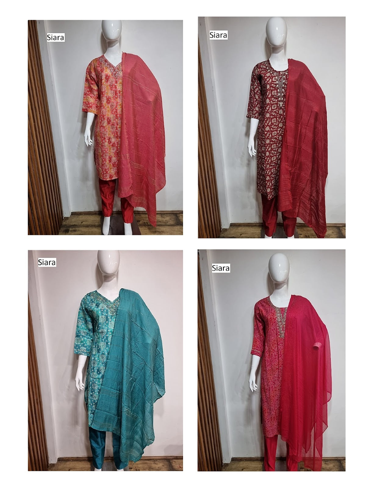 Neck Work 07 Siara Cotton Silk Readymade Pant Style Suits Wholesale