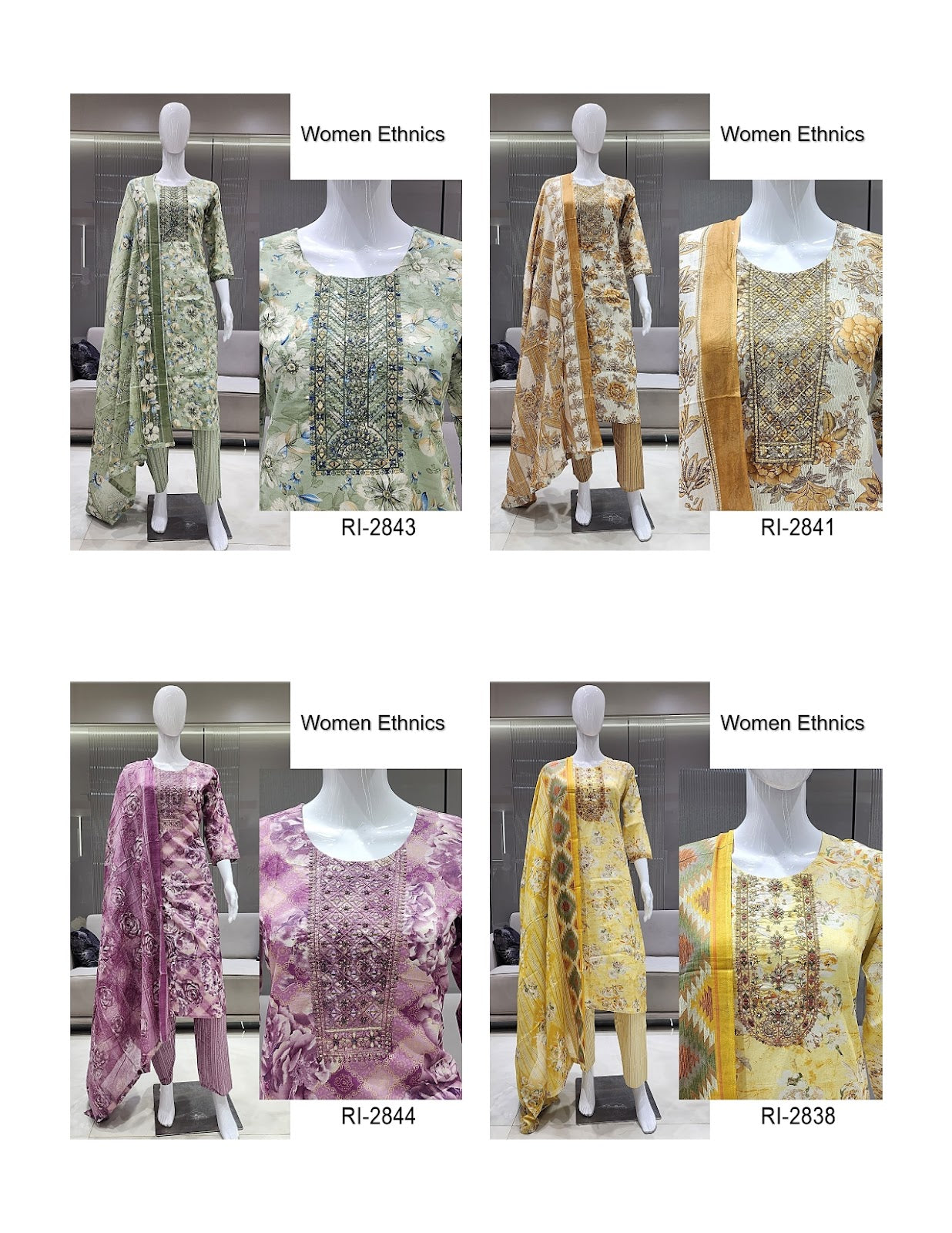 Neck Work 08 Women Ethnics Mal Cotton Readymade Pant Style Suits Wholesaler