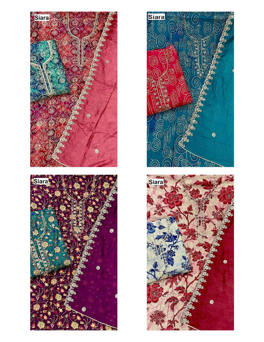 Neck Work 27 Siara Modal Salwar Suits Manufacturer India