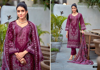 Needal Wonder Nx 2 Levisha Lawn Cotton Karachi Salwar Suits Exporter India