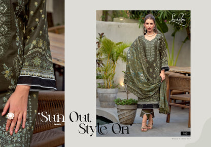 Needal Wonder Nx 2 Levisha Lawn Cotton Karachi Salwar Suits Exporter India