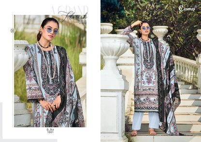 Needle Impressions Vol 1 Cosmos Fashion Lawn Cotton Pakistani Patch Work Suits Wholesale