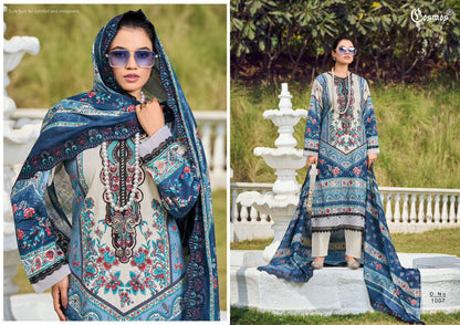 Needle Impressions Vol 1 Cosmos Fashion Lawn Cotton Pakistani Patch Work Suits Wholesale
