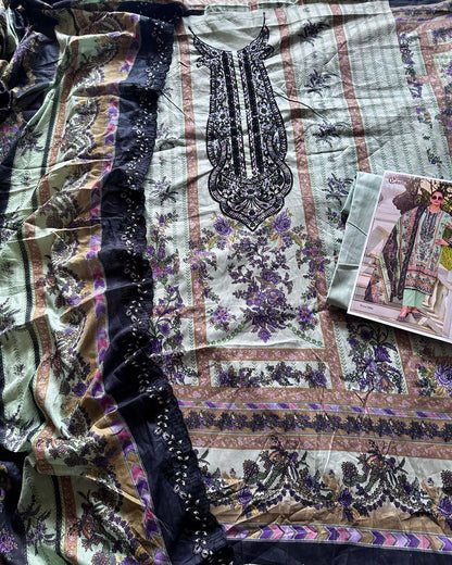 Needle Impressions Vol 1 Cosmos Fashion Lawn Cotton Pakistani Patch Work Suits Wholesale