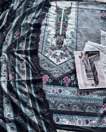 Needle Impressions Vol 1 Cosmos Fashion Lawn Cotton Pakistani Patch Work Suits Wholesale