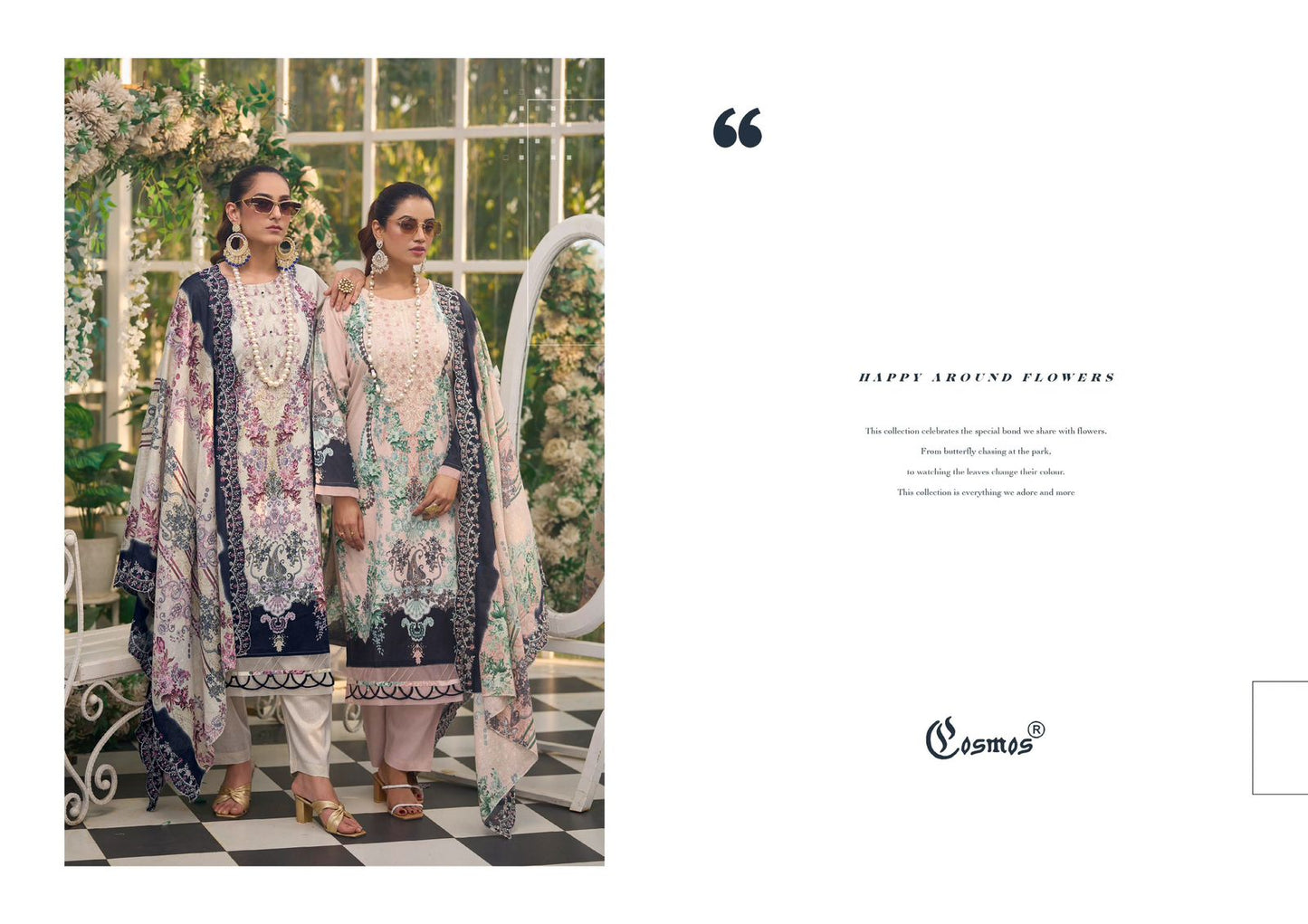 Needle Wonder 4 Cosmos Fashion Lawn Cotton Karachi Salwar Suits Wholesaler