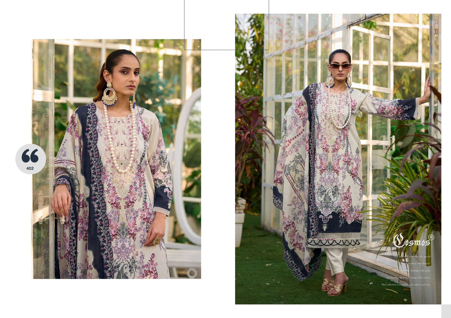 Needle Wonder 4 Cosmos Fashion Lawn Cotton Karachi Salwar Suits Wholesaler