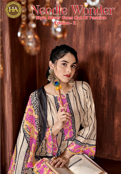 Needle Wonder Edition 2 Harshit Fashion Cambric Karachi Salwar Suits Manufacturer Ahmedabad