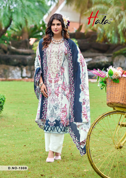 Needle Wonder Hala Lawn Cotton Karachi Salwar Suits Manufacturer India