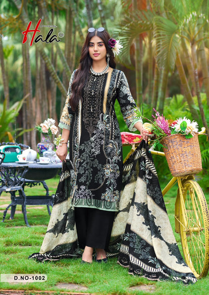 Needle Wonder Hala Lawn Cotton Karachi Salwar Suits Manufacturer India
