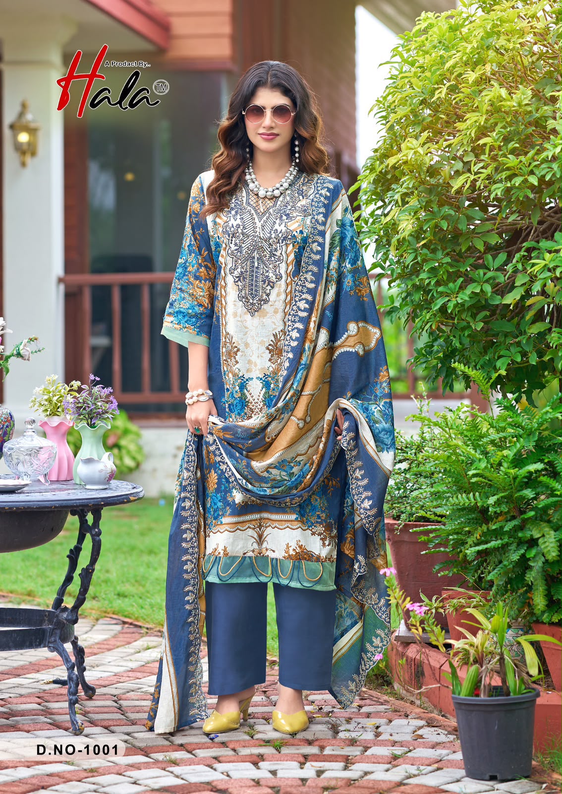 Needle Wonder Hala Lawn Cotton Karachi Salwar Suits Manufacturer India