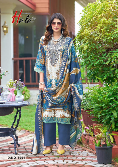 Needle Wonder Hala Lawn Cotton Karachi Salwar Suits Manufacturer India