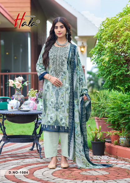 Needle Wonder Hala Lawn Cotton Karachi Salwar Suits Manufacturer India