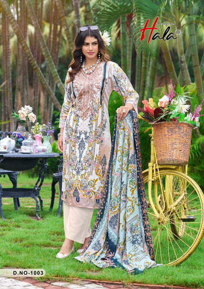 Needle Wonder Hala Lawn Cotton Karachi Salwar Suits Manufacturer India