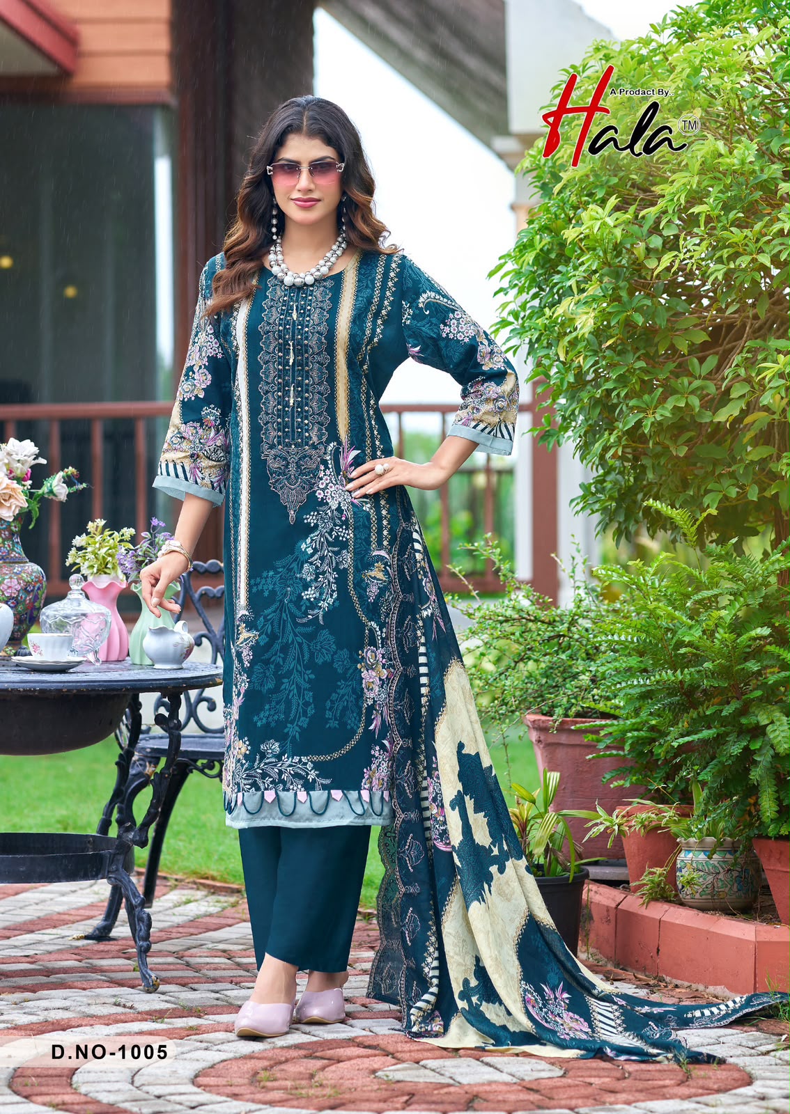Needle Wonder Hala Lawn Cotton Karachi Salwar Suits Manufacturer India