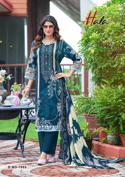 Needle Wonder Hala Lawn Cotton Karachi Salwar Suits Manufacturer India