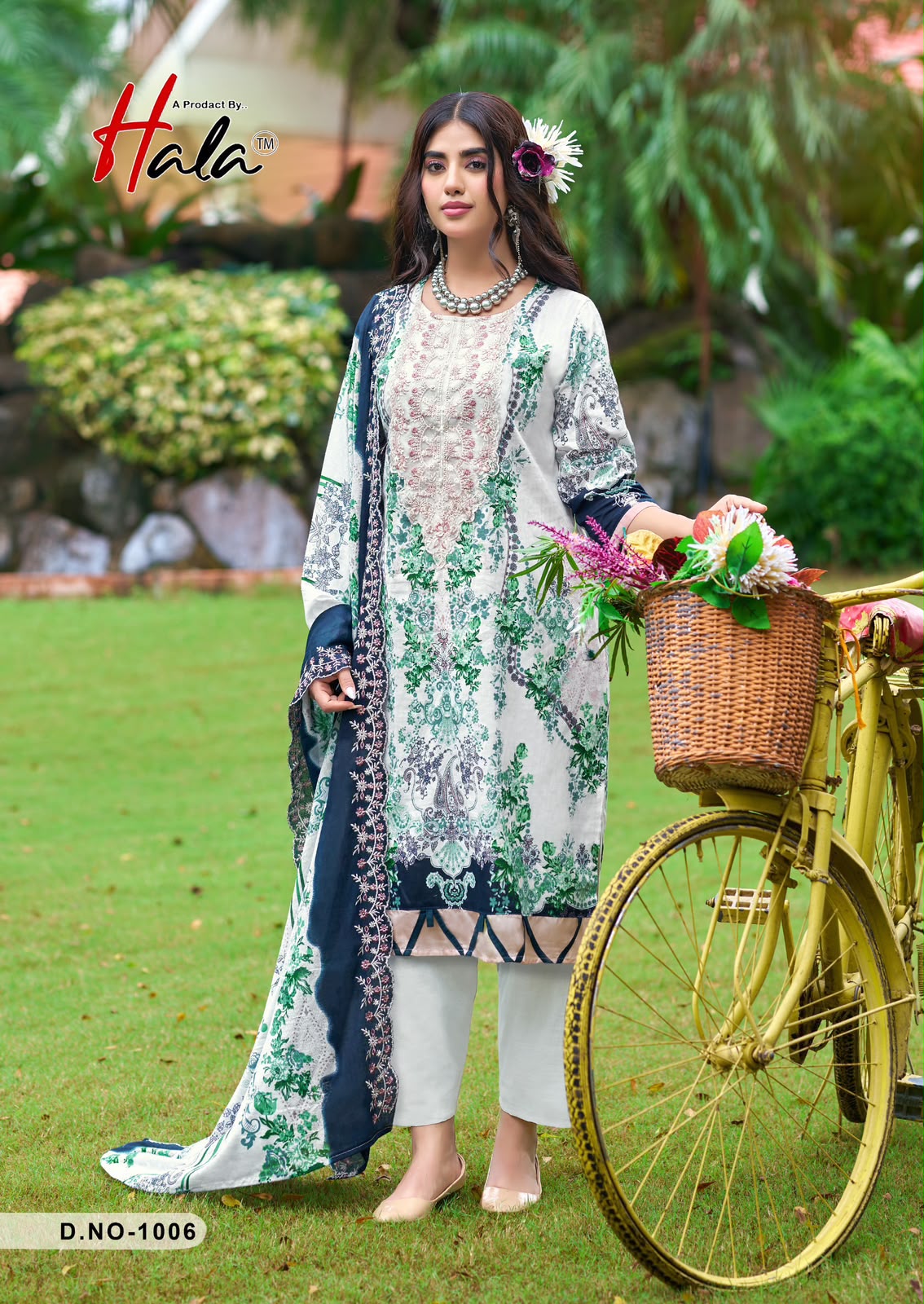 Needle Wonder Hala Lawn Cotton Karachi Salwar Suits Manufacturer India