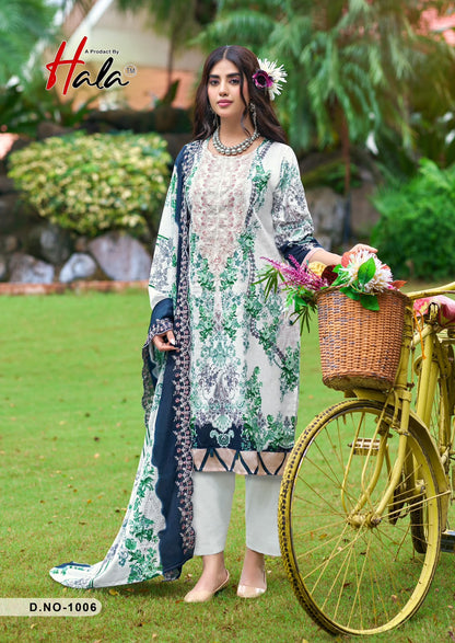 Needle Wonder Hala Lawn Cotton Karachi Salwar Suits Manufacturer India