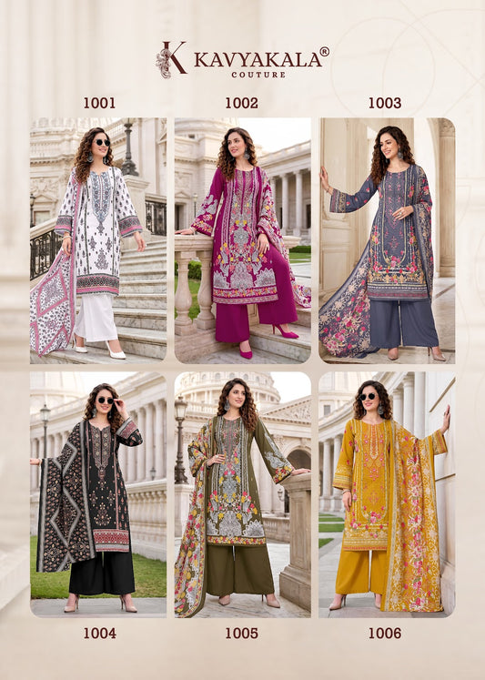 Needle Wonder Kavyakala Cotton Karachi Salwar Suits Manufacturer India